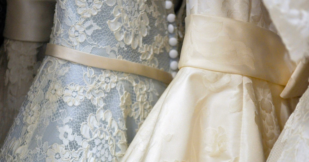 Bridal dresses with sashes