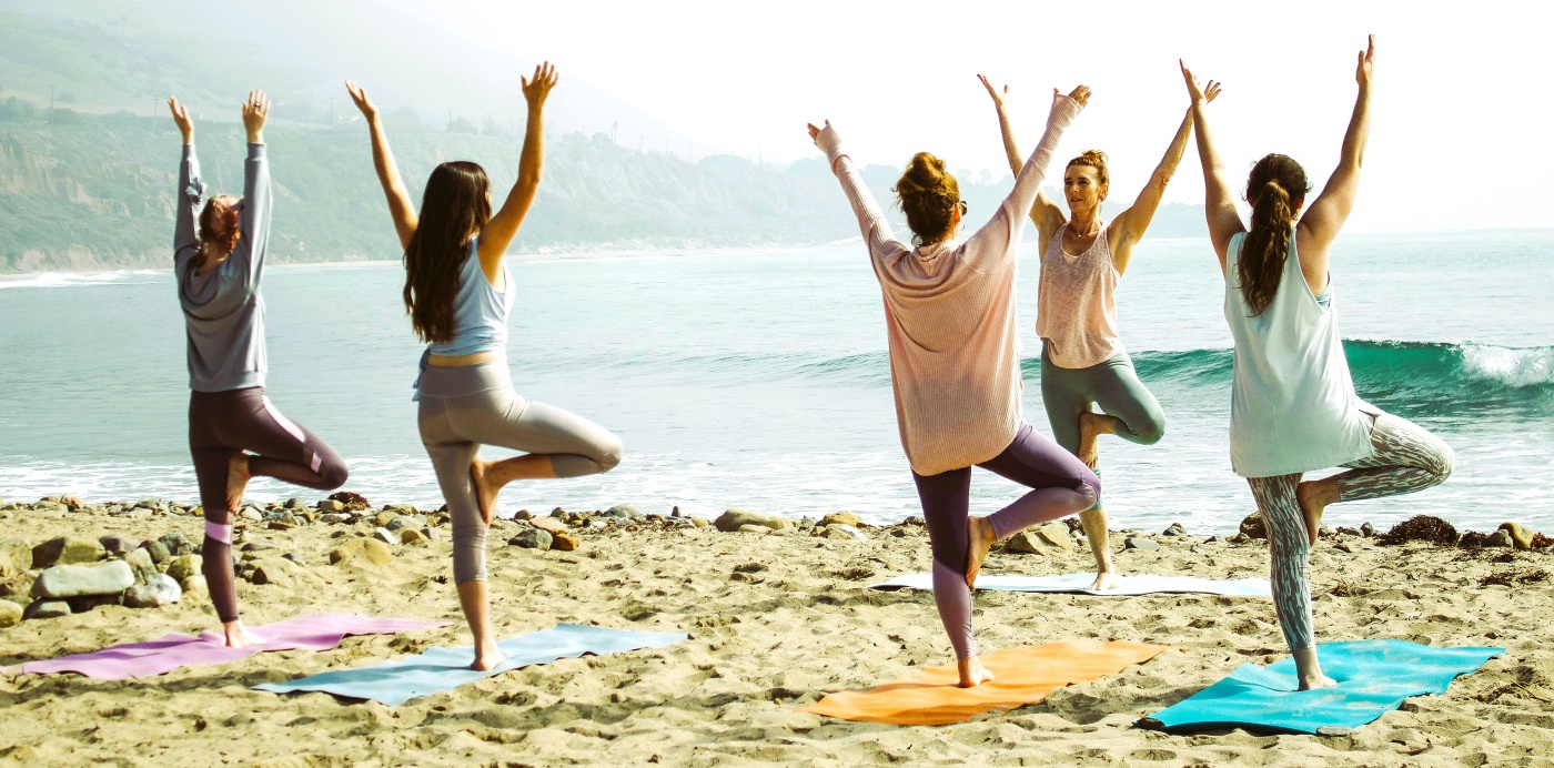 Yoga am Strand